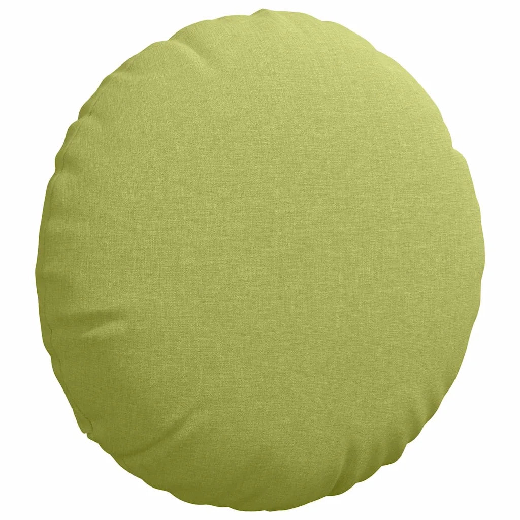 Cuscini per Seduta 2 pcs Verde chiaro Ø40 x 13 cm Tessuto