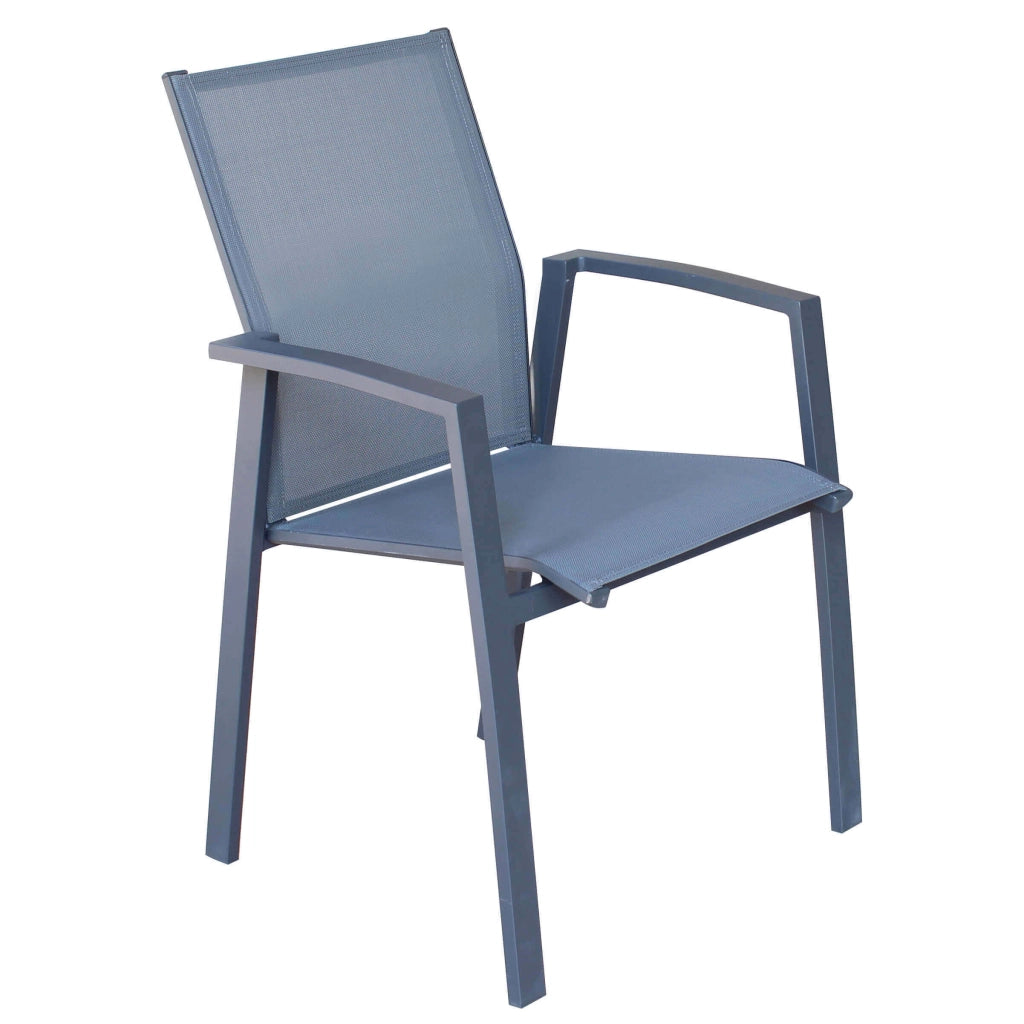 Poltrona da Giardino in Alluminio Textilene cm 57x61x89 - DREW