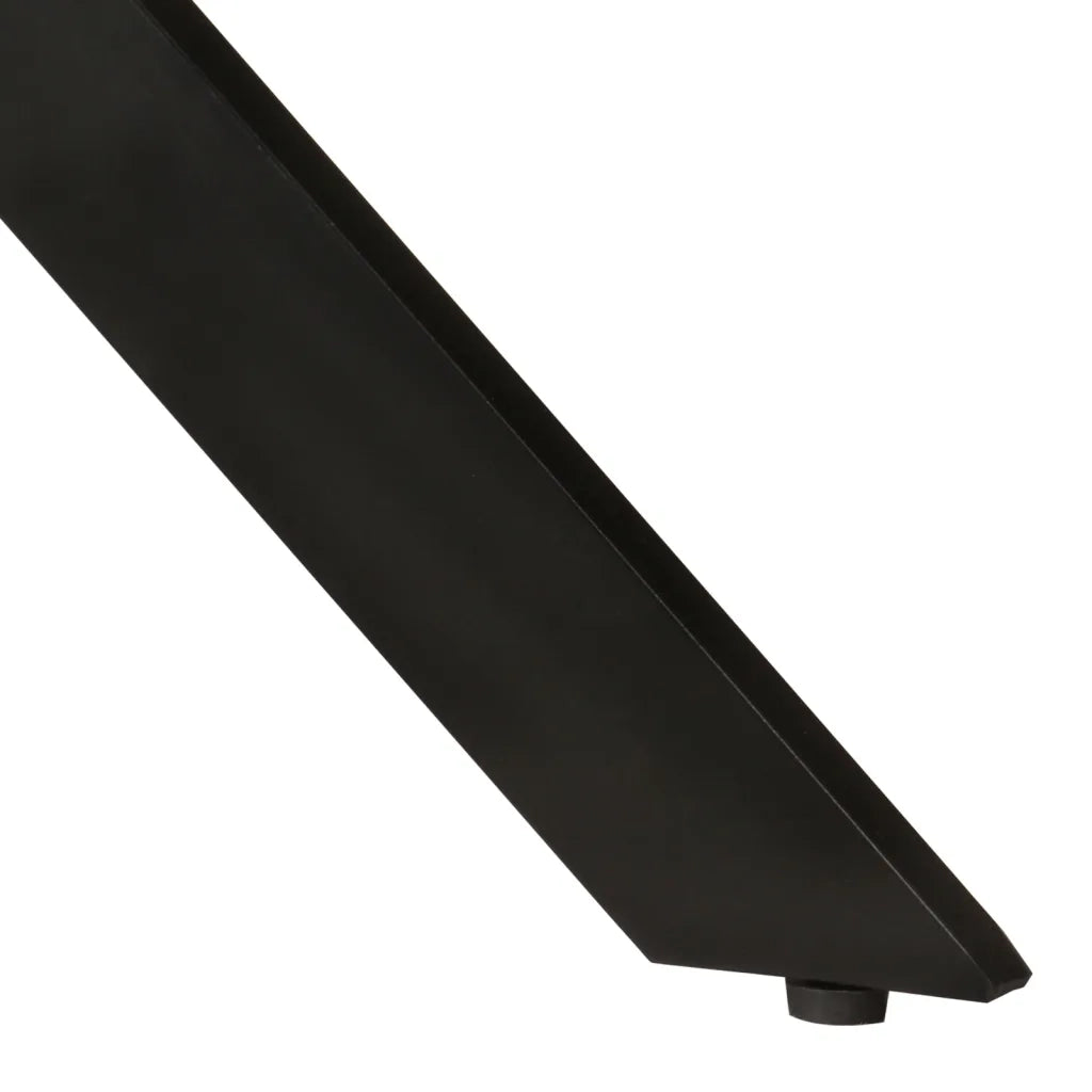 Tavolo da Pranzo Ã˜110x78cm in Legno Massello di Mango e Acciaio cod mxl 6539