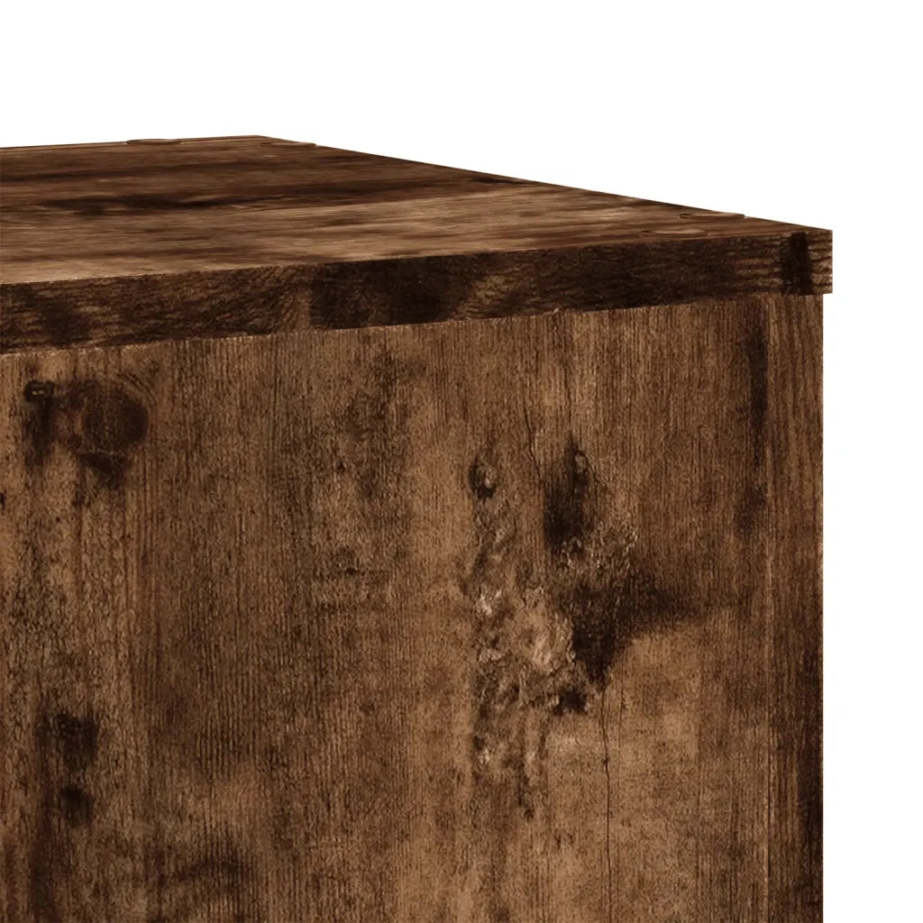 vidaXL Supporti per Piante 2 pz Rovere 30x30x70 cm Legno Multistrato