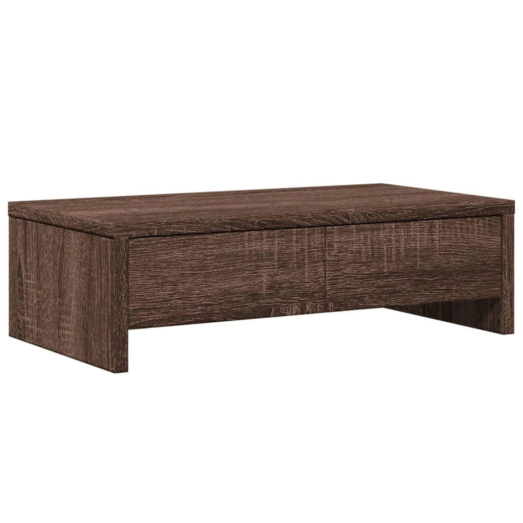 Supporto per monitor mobile da scrivania con cassetti legno ingegnerizzato marrone 02_0044938