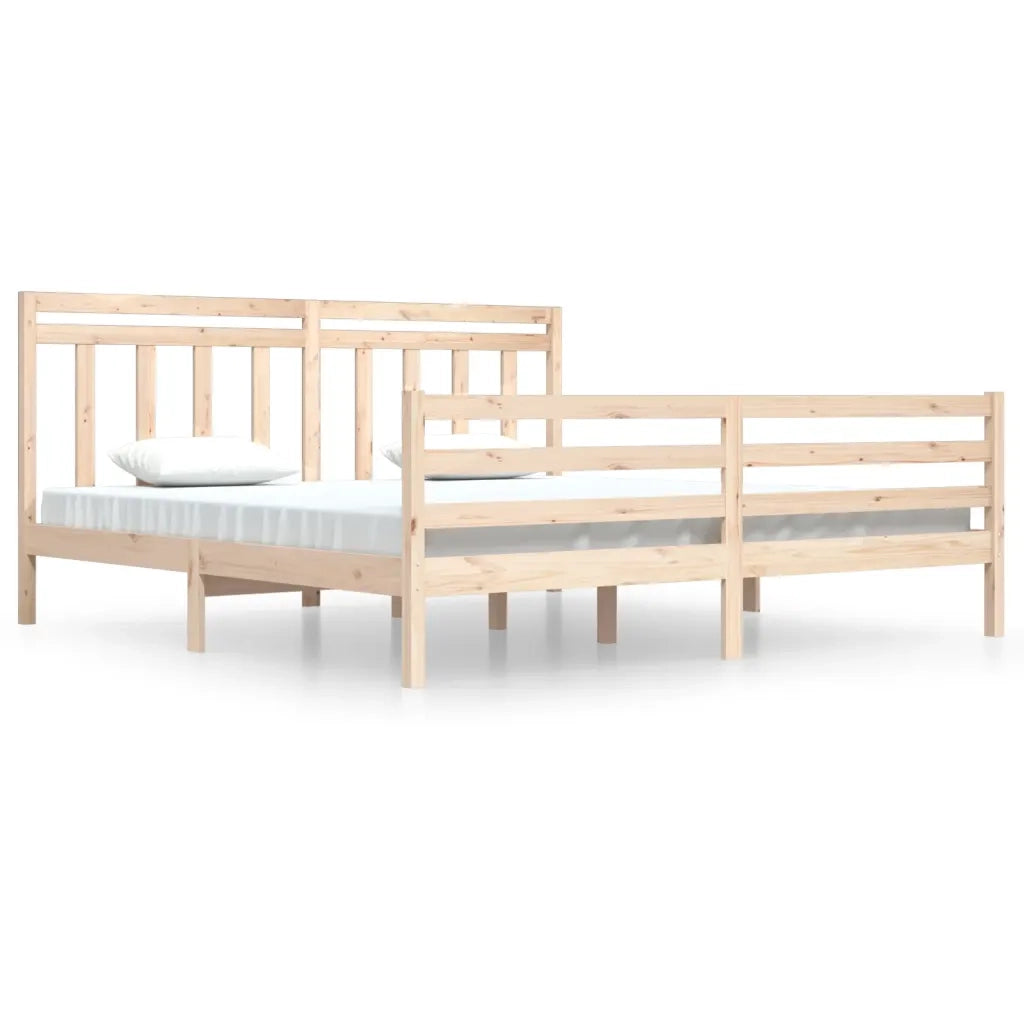 Giroletto-Struttura Letto in Legno Massello 200x200 cm 731026