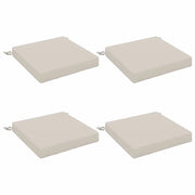 Cuscini per Sedia in 4 Pezzi SOEST 4 pz 100% Poliestere Bianco 944385