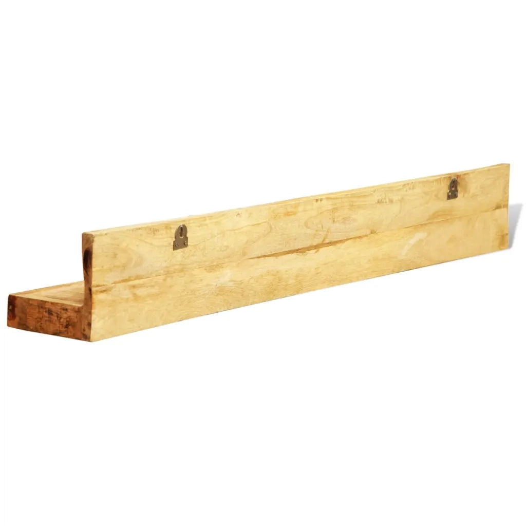 Mensole a Muro | Scaffale Parete | Ripiano a parete in legno massiccio 2 articoli