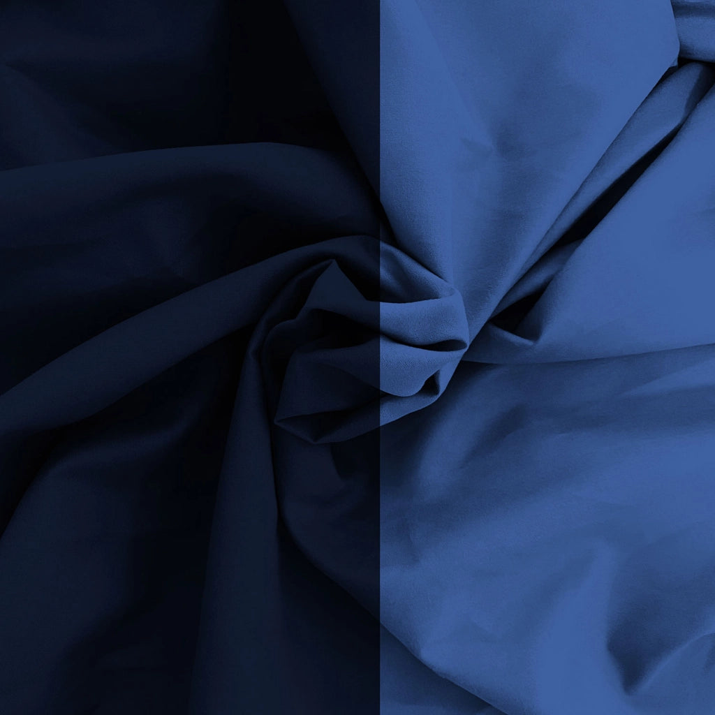 Copripiumino Singolo con Sacco e Federe in Tinta Unita Double Face Linea Vera Blu e Royal