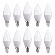 Trade Shop - Lampadine A Led E14 C37 Forma Effetto Candela 4,5w Luce Calda Fredda Naturale -