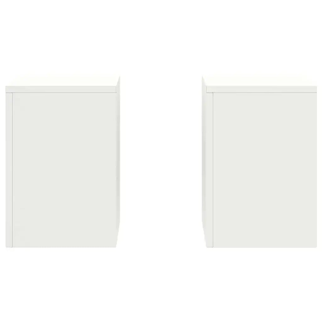 Supporto per piante 2 pcs Bianco 24 x 24 x 35 cm Acciaio 865807