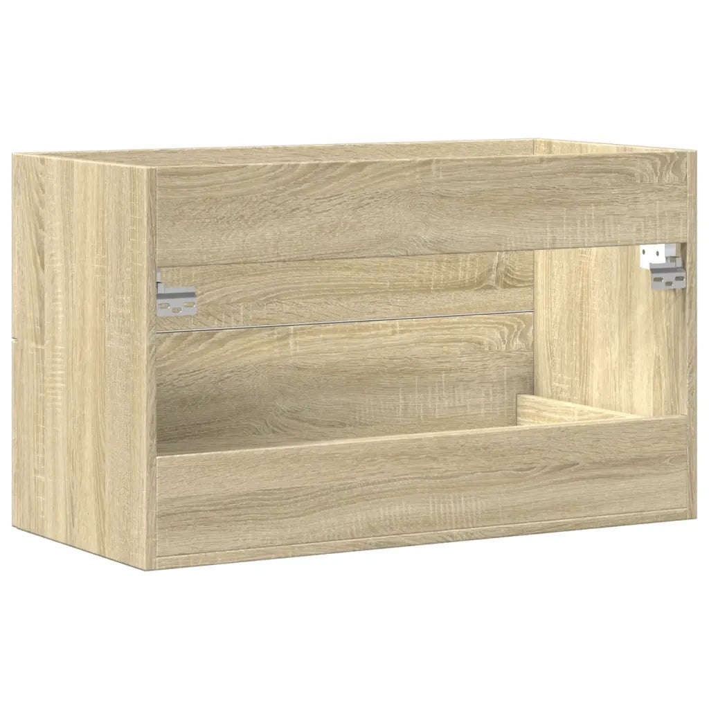 Mobile Lavabo Legno Antico 80x38,5x48 cm in Legno Multistrato