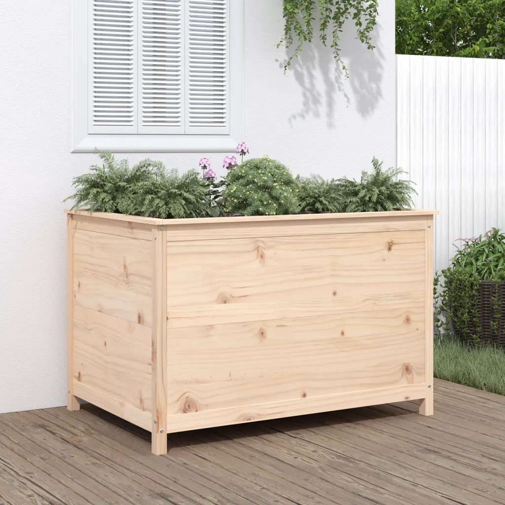 Fioriera Rialzata Giardino 119,5x82,5x78cm Legno Massello Pinocod mxl 122424