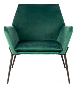 Poltrona Imbottita 54x71,5x70 cm in Velluto Verde