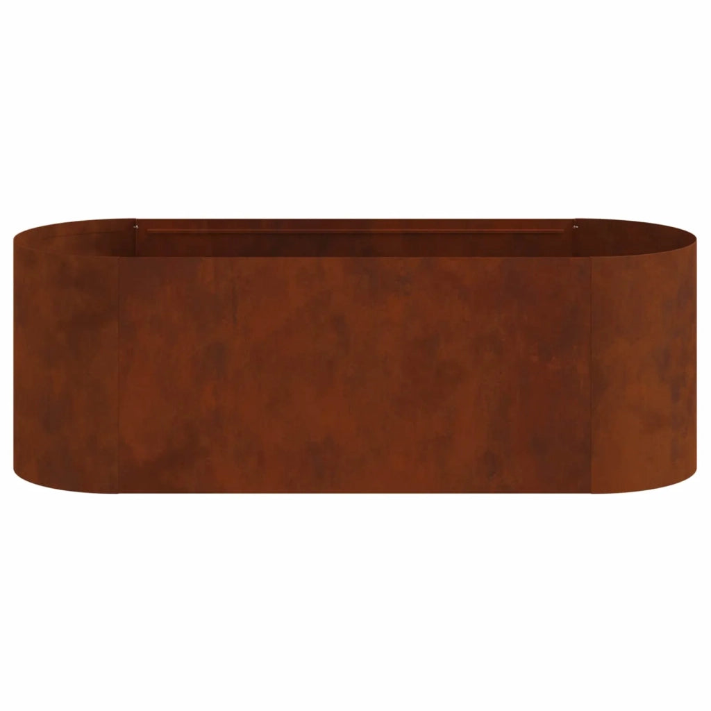 Letto rialzato da giardino Acciaio Corten 120 x 40 x 40 cm 8011690