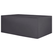 Copertura per mobili da giardino Tessuto rivestito in PVC nero 255 x 180 x 70 cm
