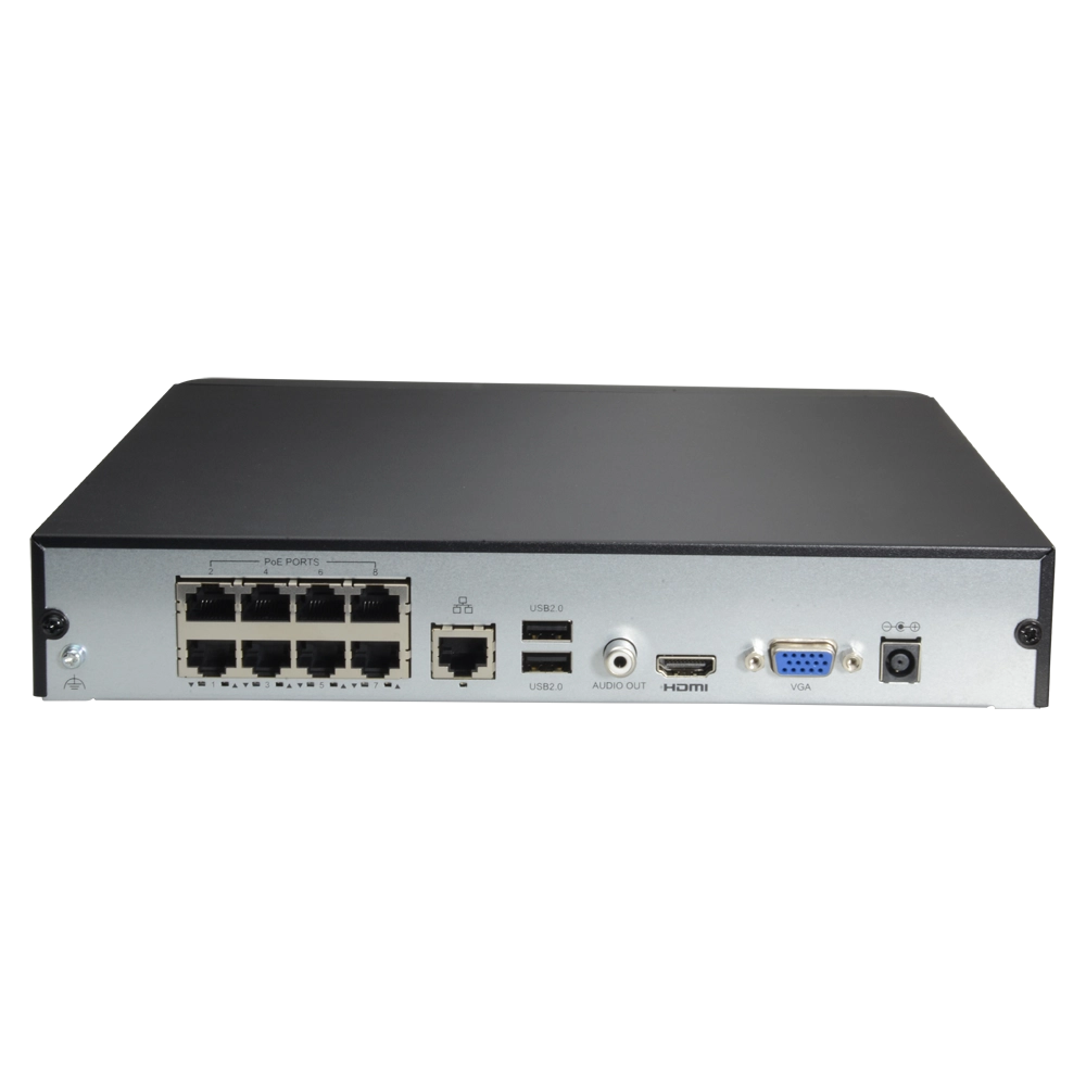 Videoregistratore NVR 8 CH Telecamere IP Gamma Easy video PoE 8 Mp funzioni intelligenti