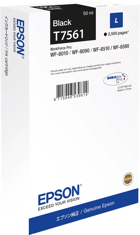 Epson C13T75614N cartuccia d'inchiostro 1 pz Originale Nero
