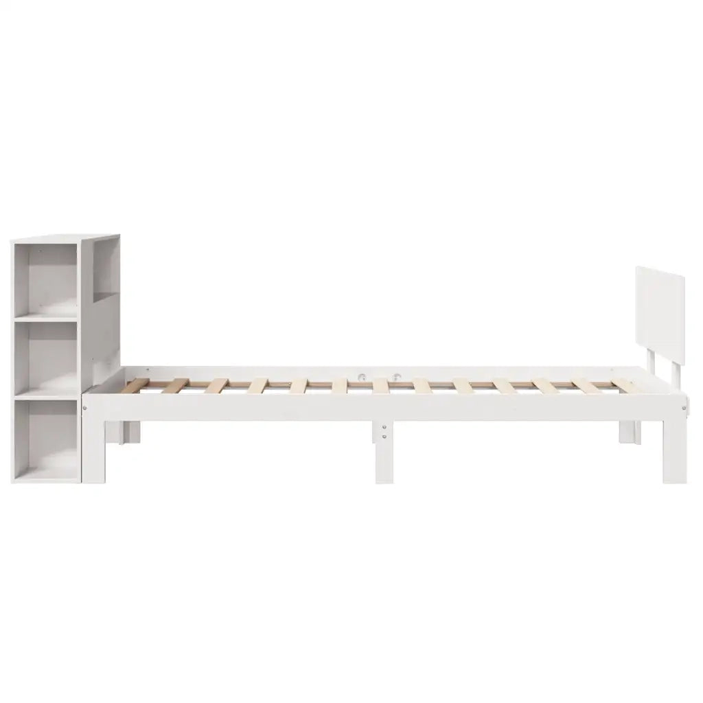 Letto con Libreria senza Materasso 75x190 cm in Legno Pino 3322643