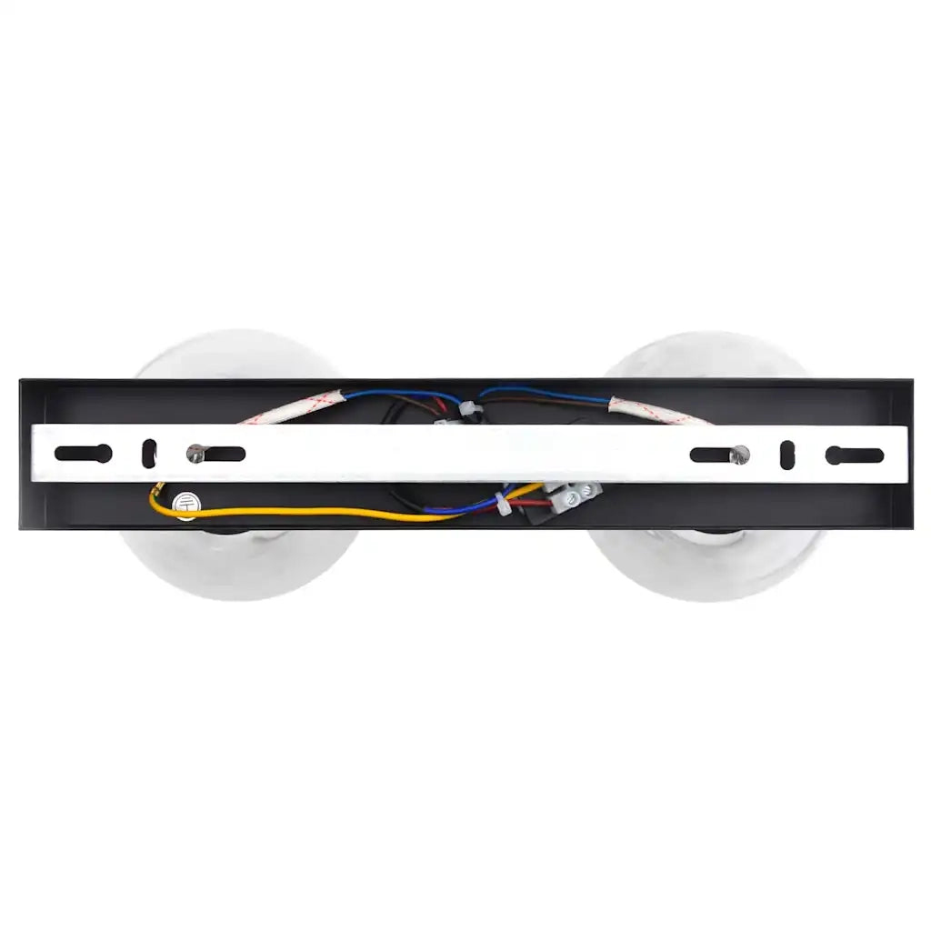 Faretto da soffitto Nero 33 x 13 x 26 cm Vetro e Metallo CFW2471115