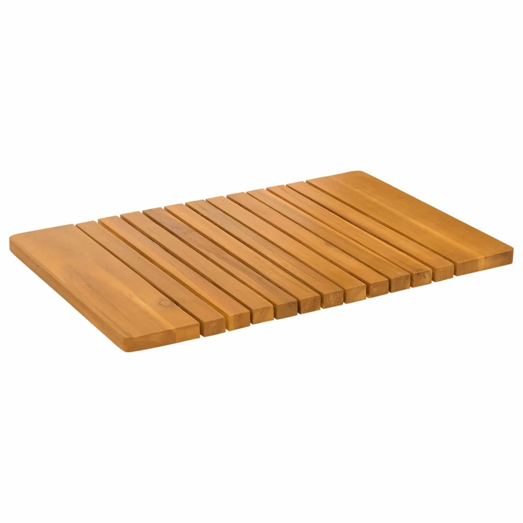 Tappeto da bagno Tinta unita Marrone 59 x 40 cm legno 42025262