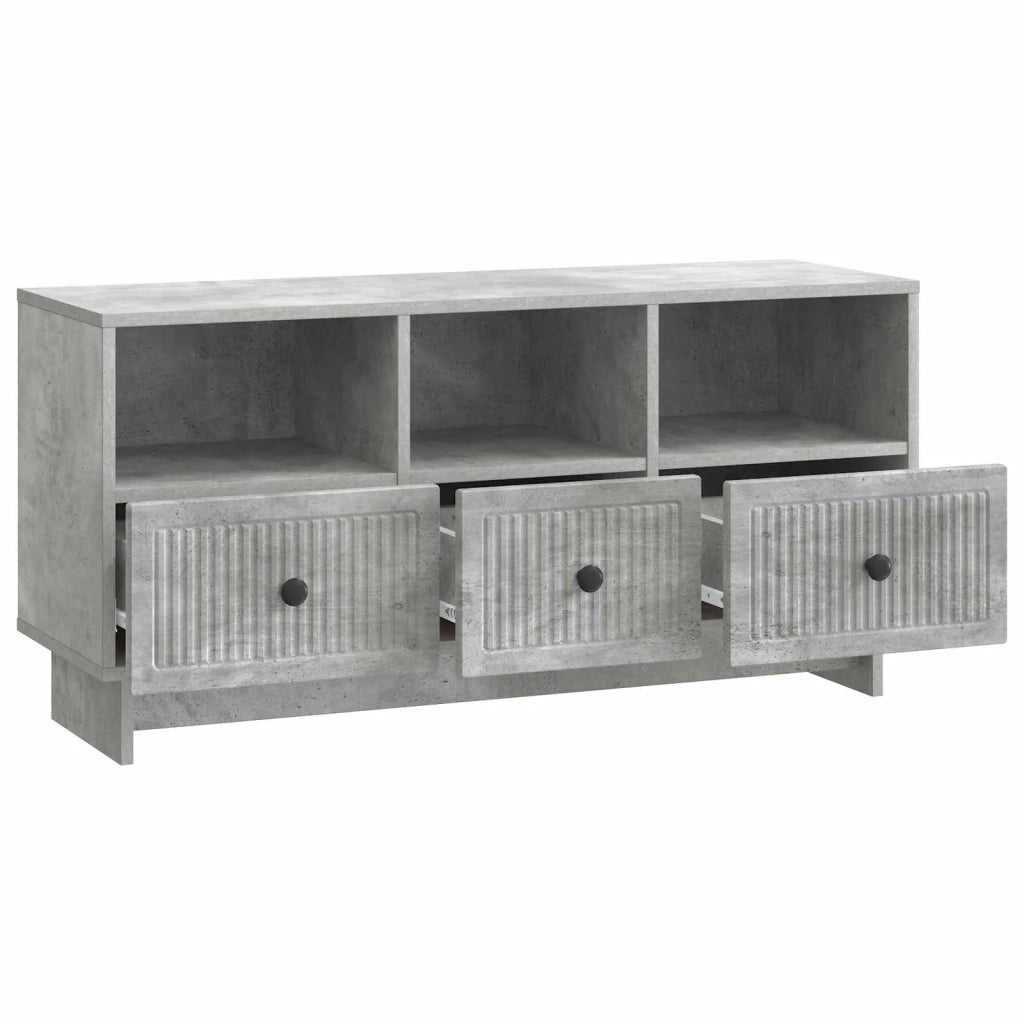 Mobile TV con cassetto Grigio Cemento 102 x 34,5 x 50 cm 893988