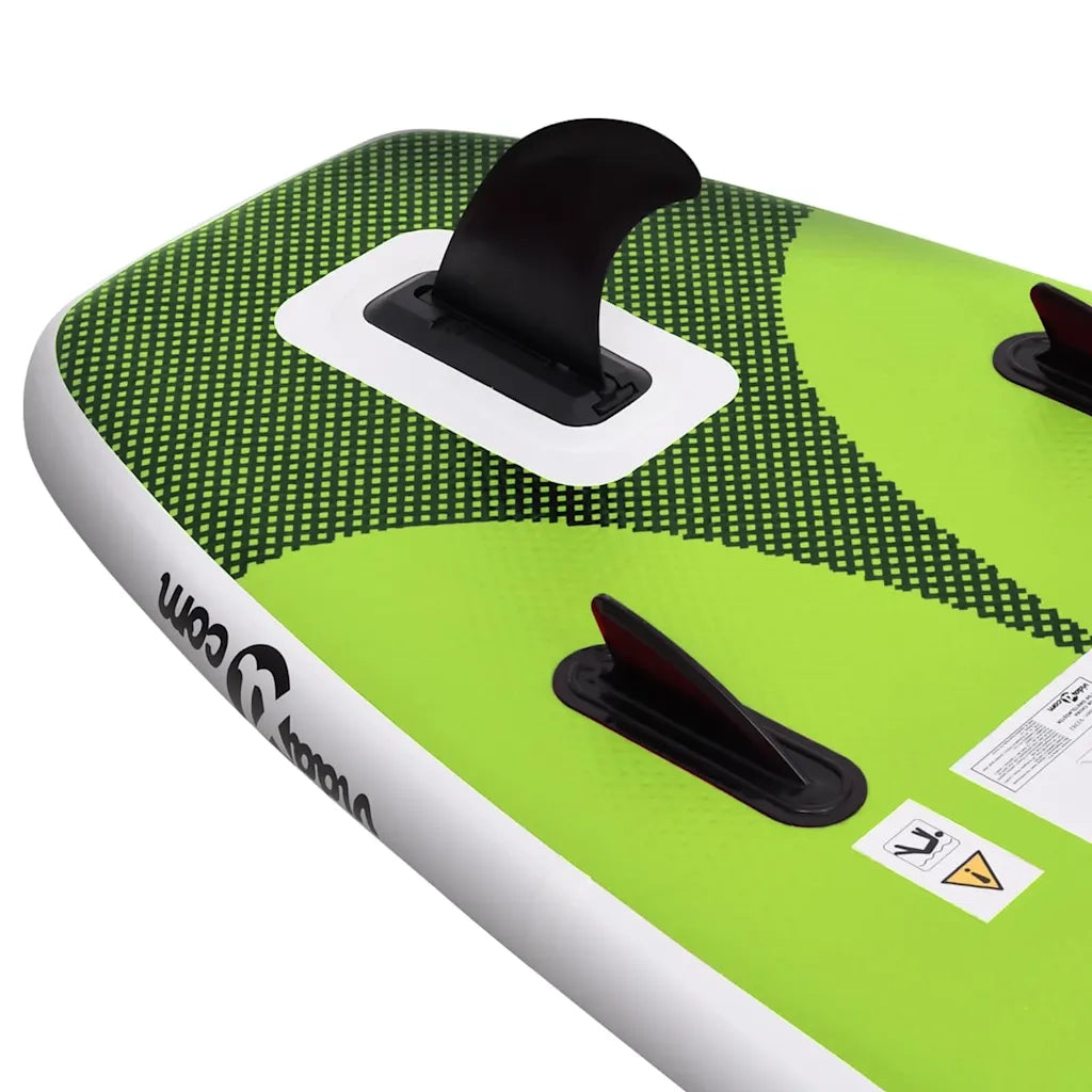 Set Tavola da SUP Gonfiabile Verde 300x76x10 cm CFW9380789
