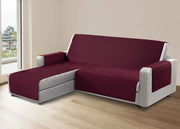 Copridivano Per Divani Con Penisola Lato Destro Modello Sphere Bordeaux - 280 cm - Bordeaux
