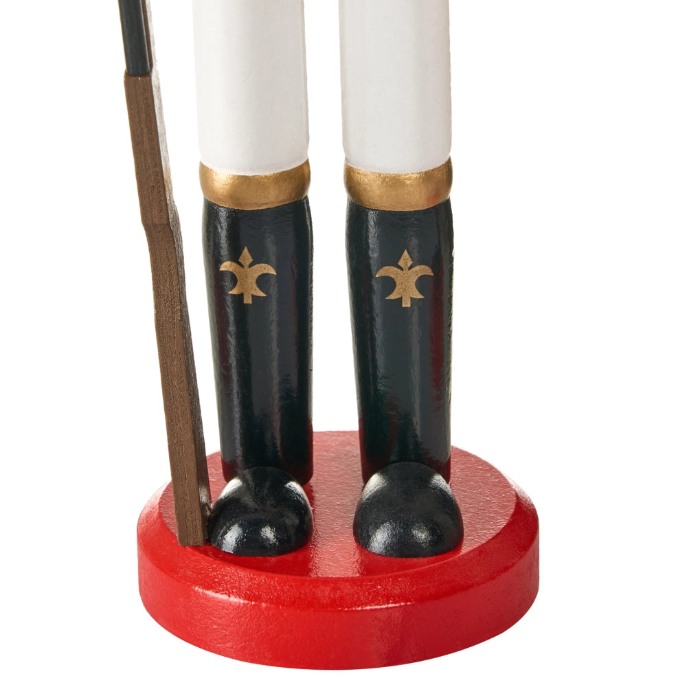 Set di 3 statuine Schiaccianoci in materiale sintetico Rosso decorazione natalizia Rosso
