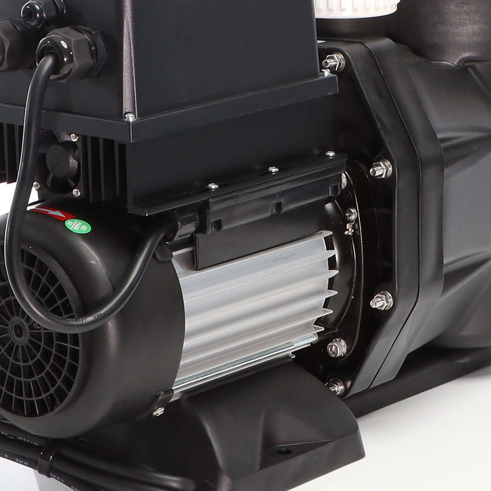 Pompa piscina per ricircolo con velocità regolabile 1100W 27000l/h 18m Pompa di circolazione