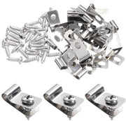 Clips per filo in acciaio inossidabile - 20 pezzi - per fili di 12-16 gauge - per montaggio di attrezzature agricole