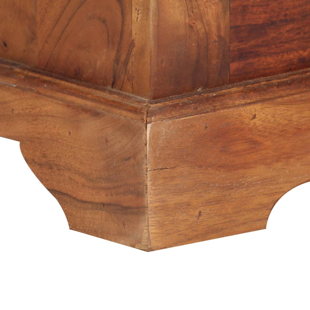 Credenza cassettiera cassettiera mobile contenitore organizer cucina soggiorno soggiorno 63 x 30 x 75 cm legno massello di acacia marrone 02_0029635