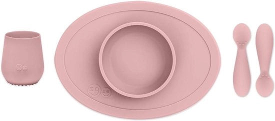Set di Cucina per Bambini - Piccola Ciotola Piccola Tazza Cucchiai - 4 Mesi + - Rosa Chiaro