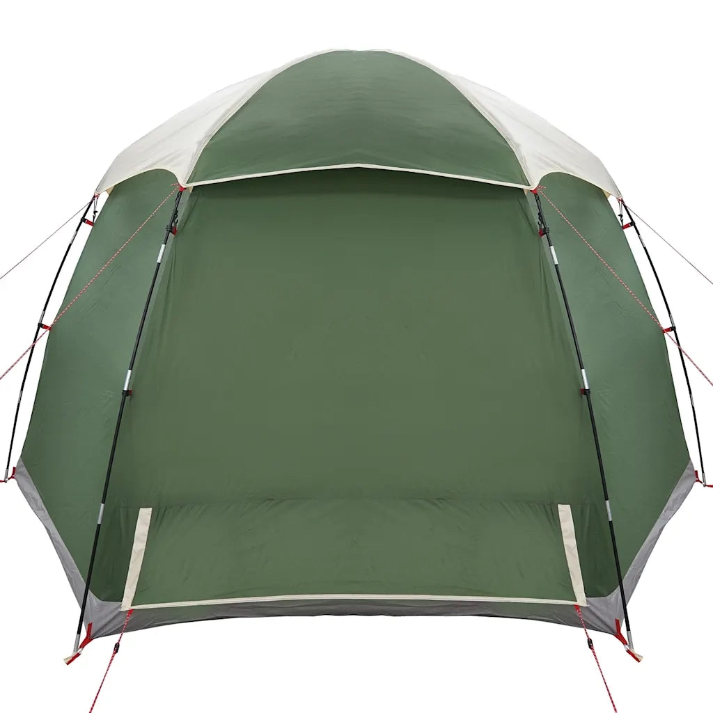 Tenda Familiare Igloo per 6 Persone-Tenda da campeggio Verde Impermeabile