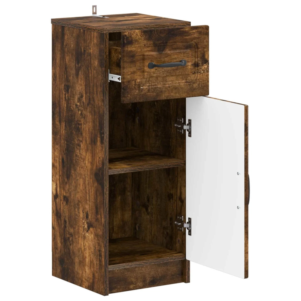 Mobiletto da Bagno UTRECHT Rovere Fumo 30 x 31 x 77 cm 897710