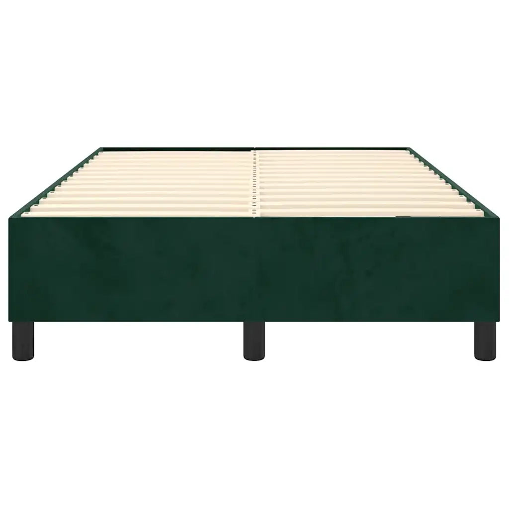 Giroletto senza Materasso Verde Scuro 120x200 cm in Velluto