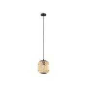 Lampadario Contemporaneo Bordesley Piccolo 1 Luce Acciaio Nero