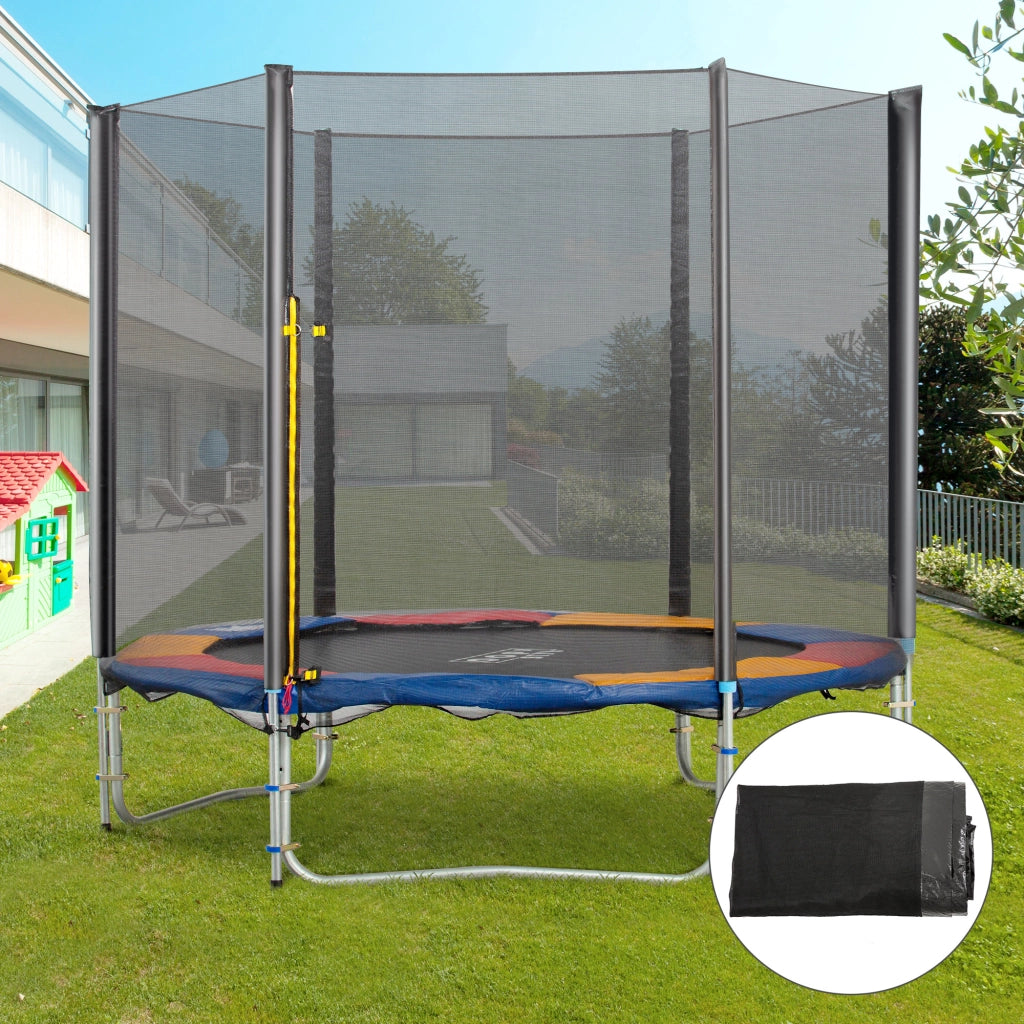 Trampolino con Rete di Sicurezza ¨C Zephmum ¨C 305x180 cm Nero