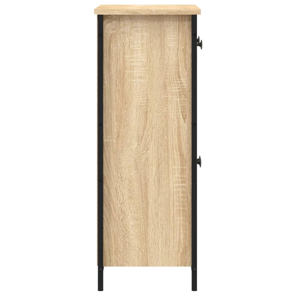 Buffet credenza cassettiera armadio mobile contenitore organizer cucina soggiorno rovere Sonoma 70 x 30 x 80 cm legno ingegnerizzato marrone 02_0031693
