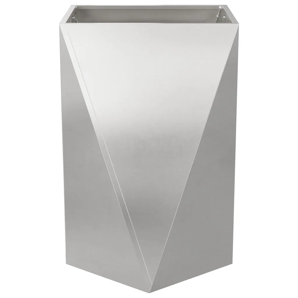 Fioriera Argento 50 x 50 x 75 cm Acciaio inossidabile 883802