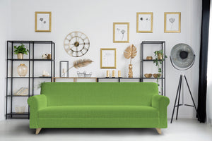 Copridivano Elasticizzato in Tessuto Verde Mela 1 Posto