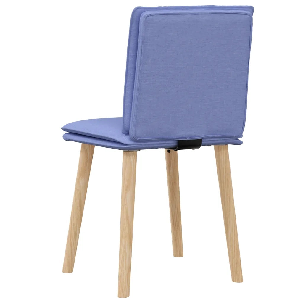 vidaXL Sedie da Pranzo 2 pz Blu Jeans in Tessuto