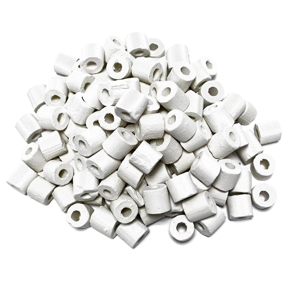 Trade Shop - 250 Gr Cannolicchi In Vetro Sintetizzato Con Calza Per Acquario Ceramica Attiva -