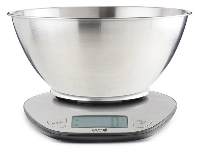 Kaufgut 033353 Bilancia da Cucina Digitale Inox 5Kg-1gr Eva