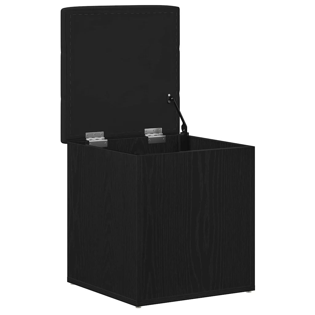 Panchina con contenitore Rovere Nero 42 x 42 x 45 cm 862982
