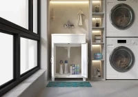 MONGARDI Mobile Lavatoio in resina per esterno-interno 60x50x85