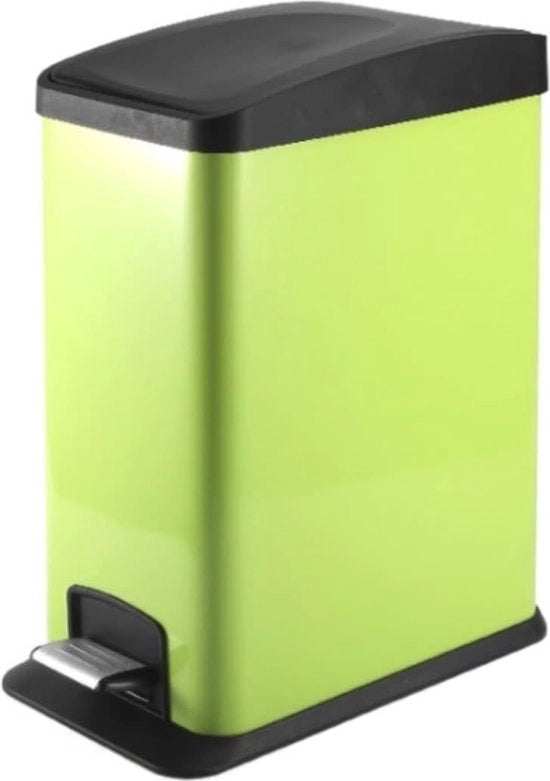 Emettitore Pedale in Acciaio Inox - Contenitore di Rifiuti con Coperchio e Design Moderno