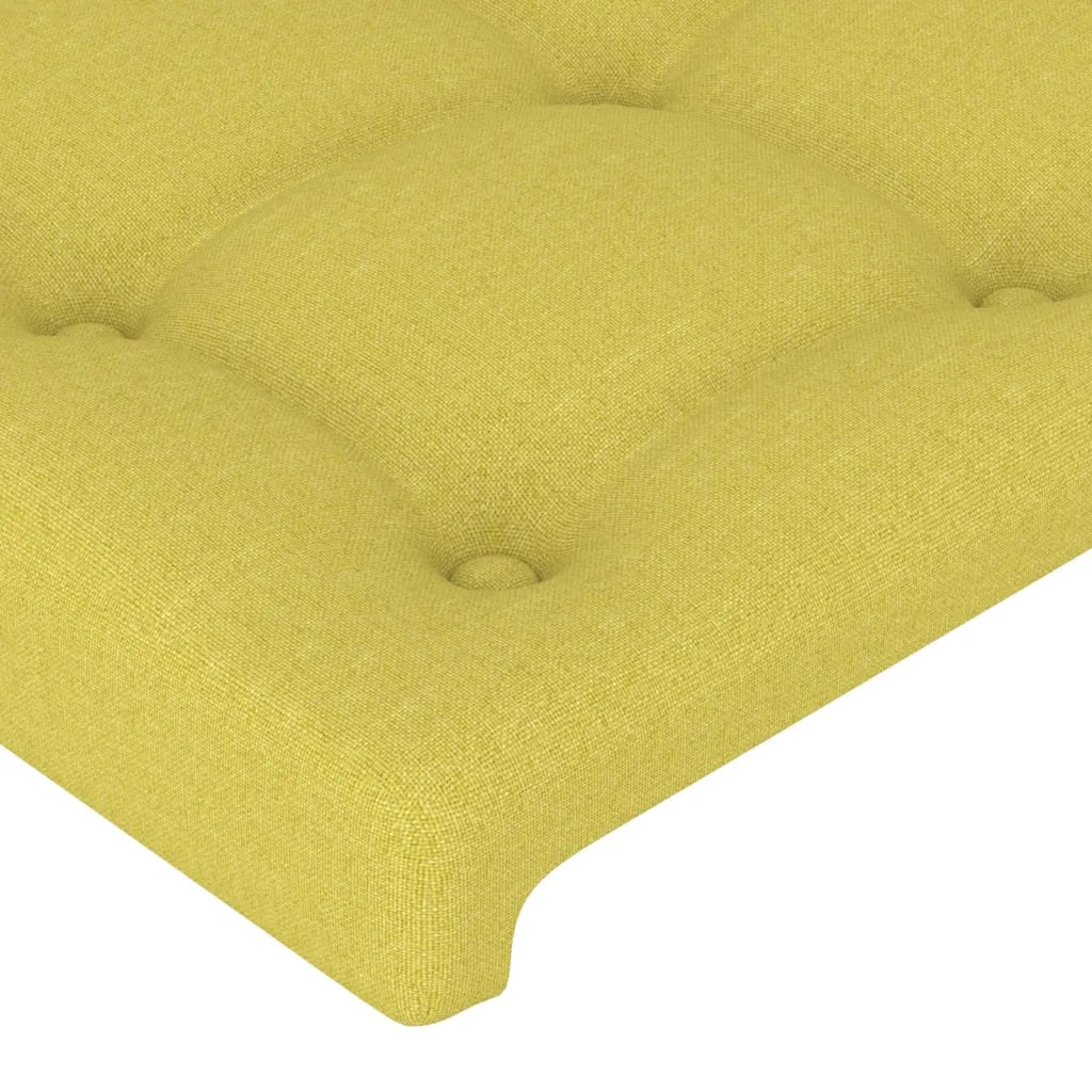 Testiera ad Orecchio Verde 103x16x118/128 cm in Tessuto