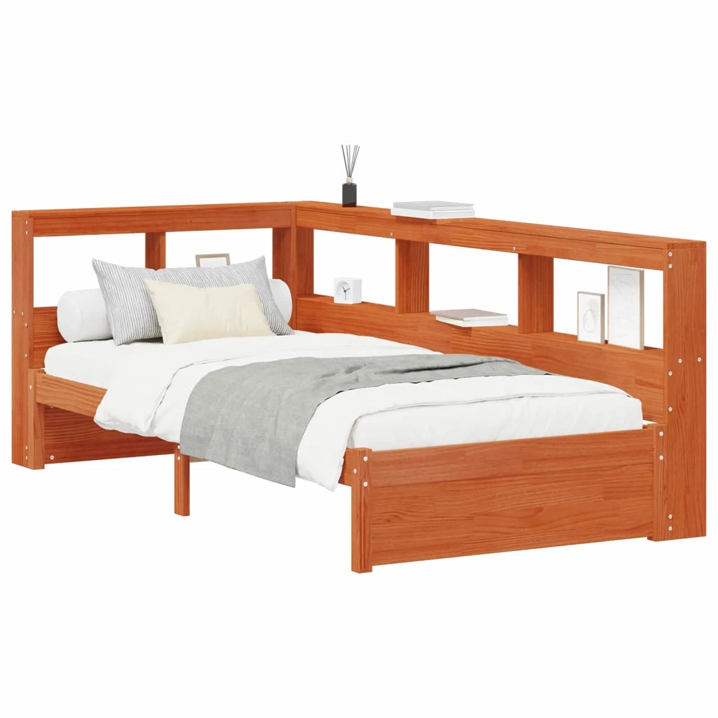 Letto Libreria con testiera Legno di Pino Massello 3423801