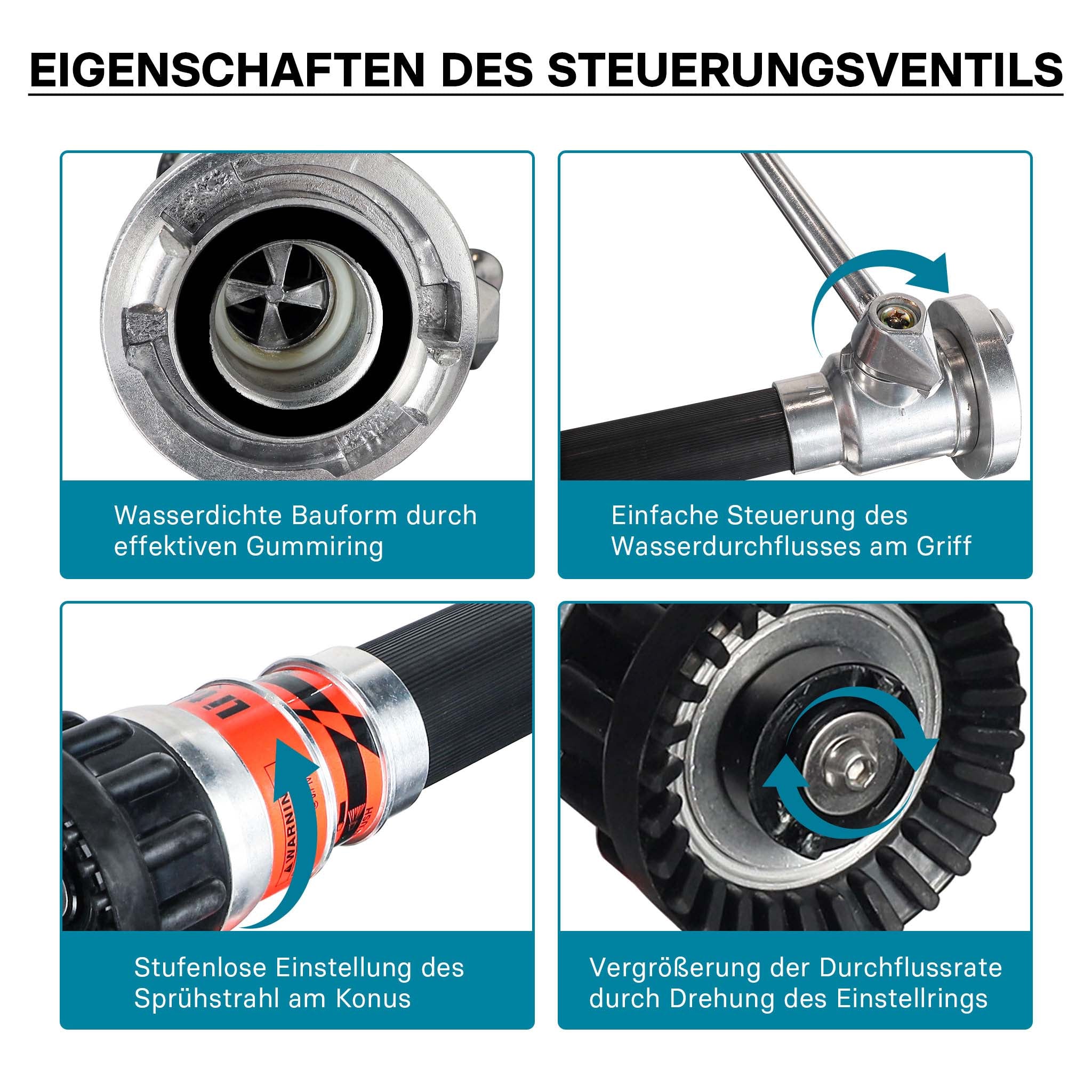 Tubo C antincendio multiuso Lancia antincendio a getto continuo vigili del fuoco