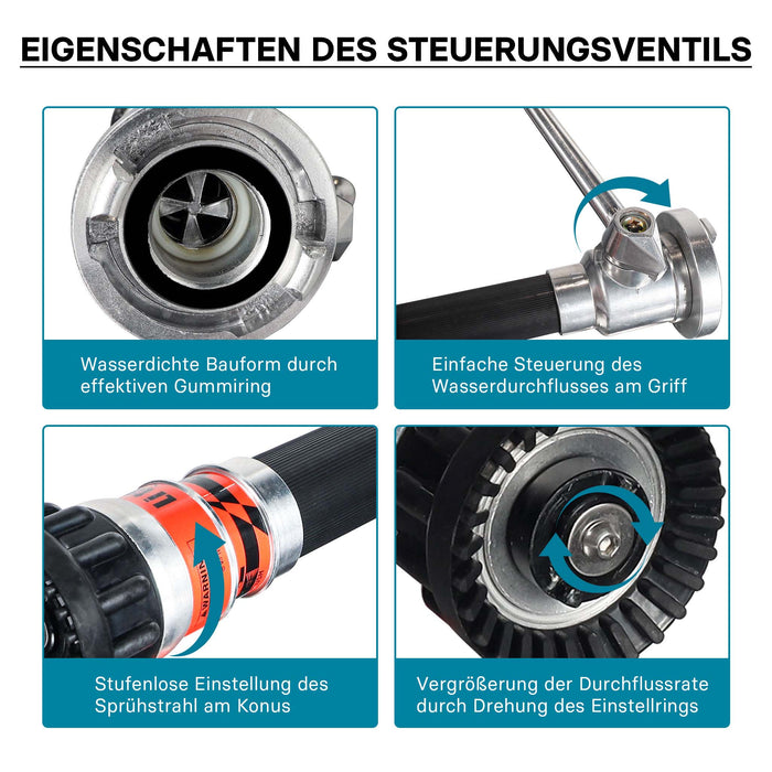 Tubo C antincendio multiuso Lancia antincendio a getto continuo vigili del fuoco