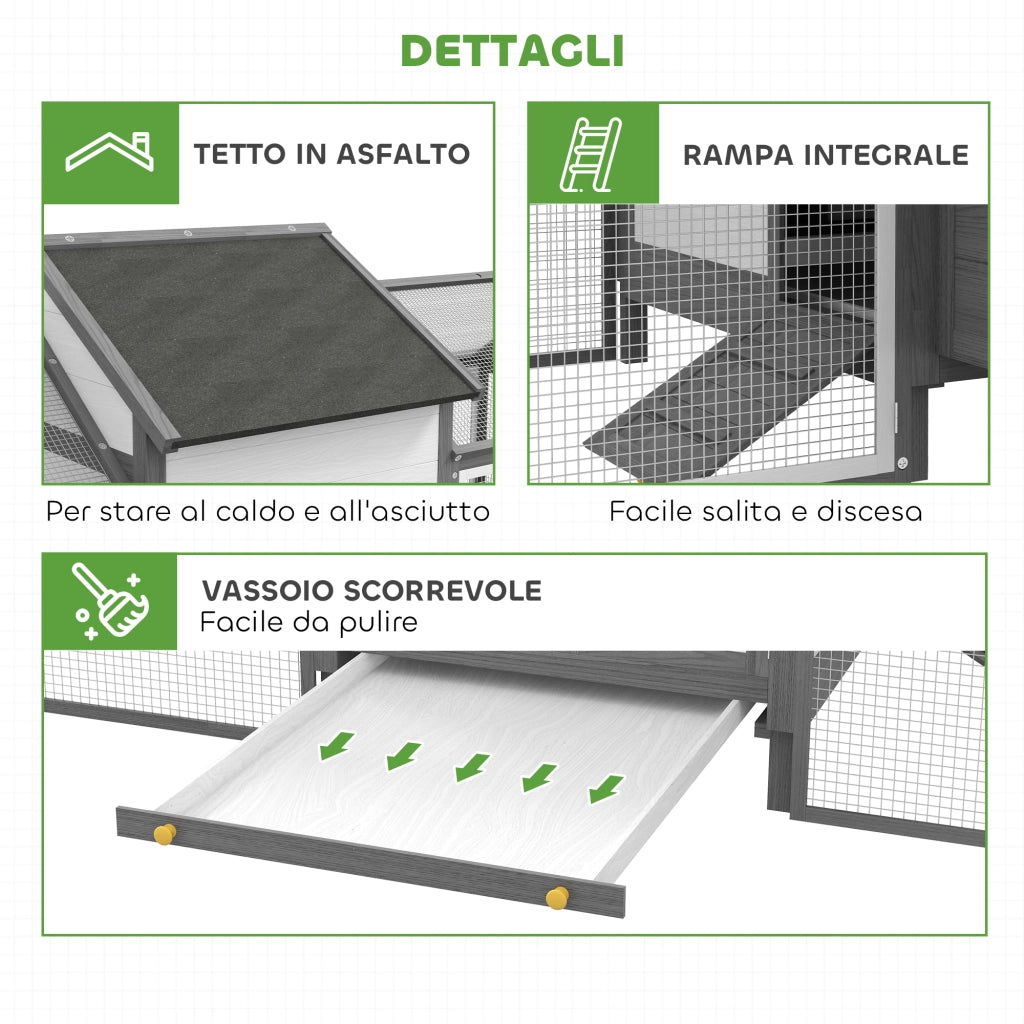 Pollaio per Galline ¨C zephmum ¨C Grigio