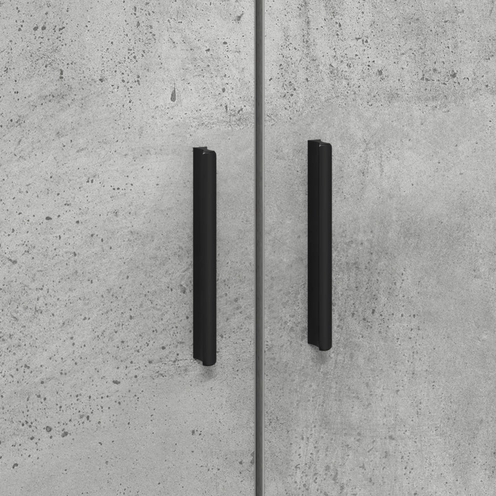 Struttura Letto Contenitore Grigio Cemento 100x200 cm