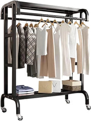 Appendiabiti Robusto, Appendiabiti in Metallo con Scarpe, Appendiabiti 3 in 1, per Soggiorno, corridoio, Ufficio, Camera da letto/nero/80 cm